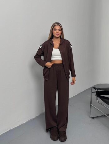 Modal Kumaş Kahverengi Takım